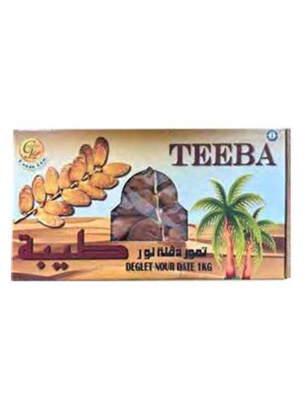 DATES TEEBA DEGLET NOUR TUNISIAN 1 Kg