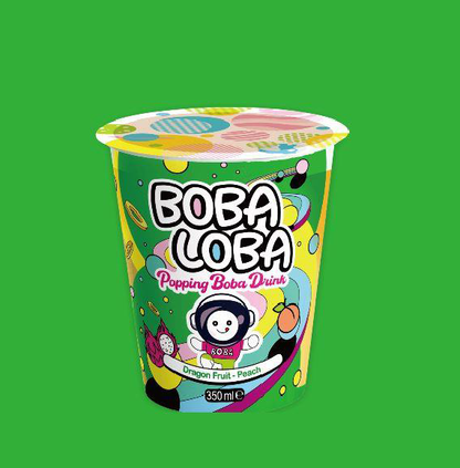 BOBA LOBA POPPING BUBBLE TEA | Pack of 4 | 350ml | Pack of 1 | 350ml