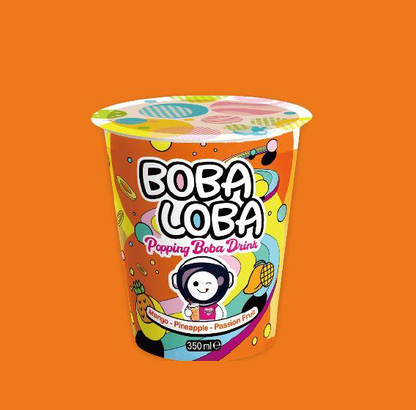 BOBA LOBA POPPING BUBBLE TEA | Pack of 4 | 350ml | Pack of 1 | 350ml