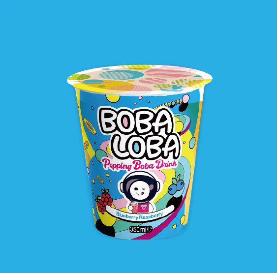 BOBA LOBA POPPING BUBBLE TEA | Pack of 4 | 350ml | Pack of 1 | 350ml