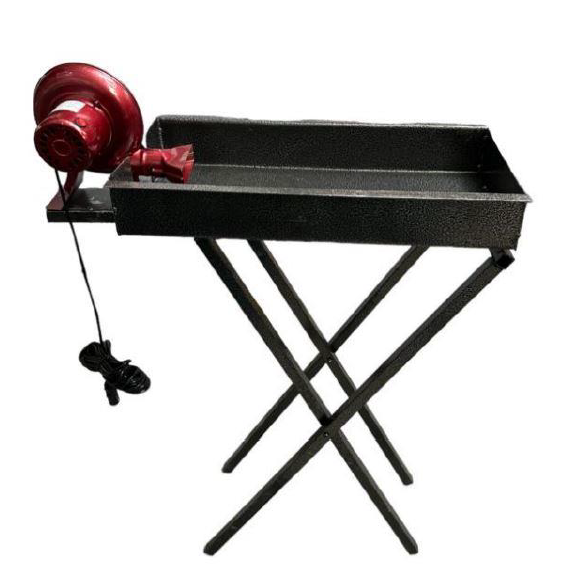 BBQ GRILL WITH ELECTRIC FAN | ADJUSTABLE LONG LEGS