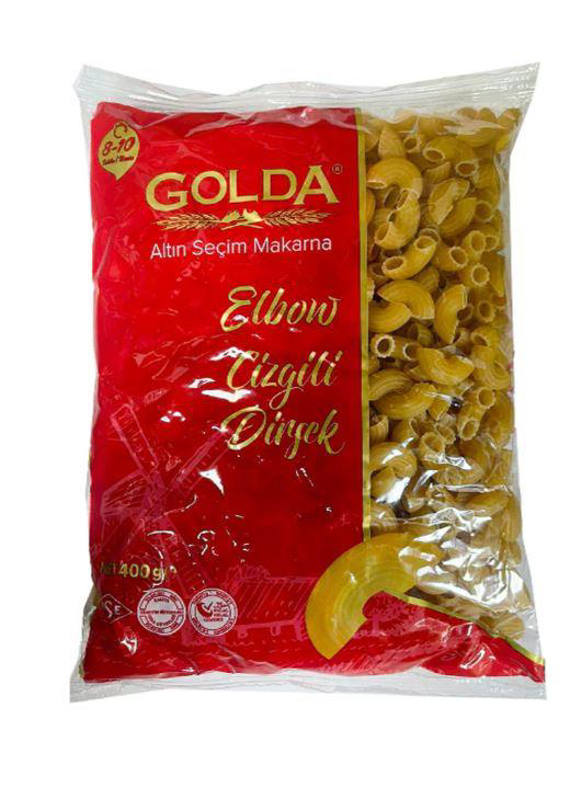 GOLDA CIZGLLI DIRSEK (ELBOW) | 400 gram | Pack of 1