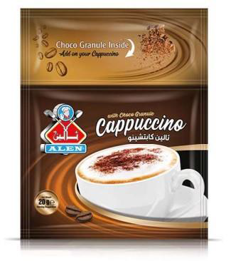 ALEN CAPPUCCINO Coffee | 20 gram Sachets | Box of 20 Sachets