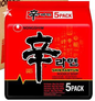 Nongshim Noodles | Multi Pack of 5 | Pack of 1 | 120 gram each