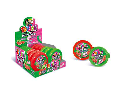 TOY BOX METER Chewing Gum | Box of 12 | Box of 1