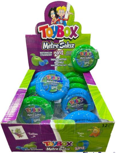 TOY BOX METER Chewing Gum | Box of 12 | Box of 1