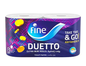 Fine Duetto Extra Mini Toilet Rolls| Pack of 2 Rolls